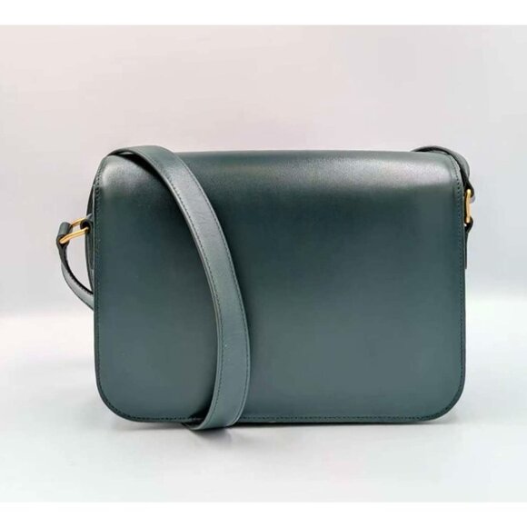 Pre-owned Celine Shiny Calfskin Medium Triomphe Amazone - Picture 2 of 15